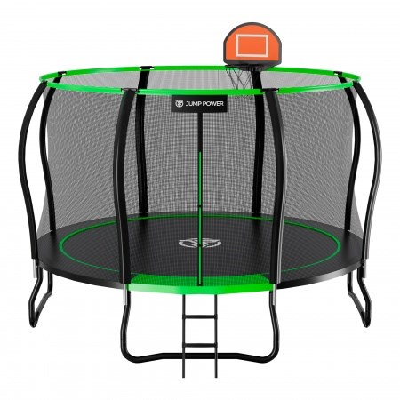 Батут Jump Power 12 ft Pro Stable Point Green - фото 11880