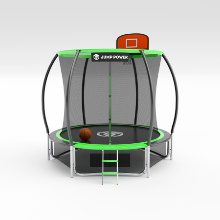 Батут Jump Power 8 ft Pro Inside Basket Green - фото 9354