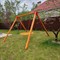 Качели ДЕРЕВЯННЫЕ с гнездом 100 см 3308