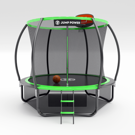 Батут Jump Power 10 ft Pro Inside Basket Green - фото 11807
