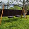 Качели КРЕПЧЕ ВСЕХ на 2 гнезда 100 см + 2 подушки 2908